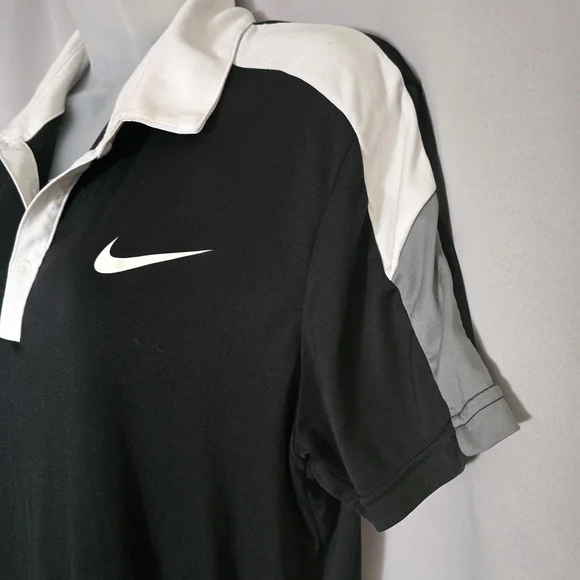 NIKE Dri-FIT Tour Contrast Golf Polo Shirt - Picture 3 of 7